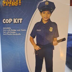 Spirit Halloween Kids Police Officer Costume Size 4-10